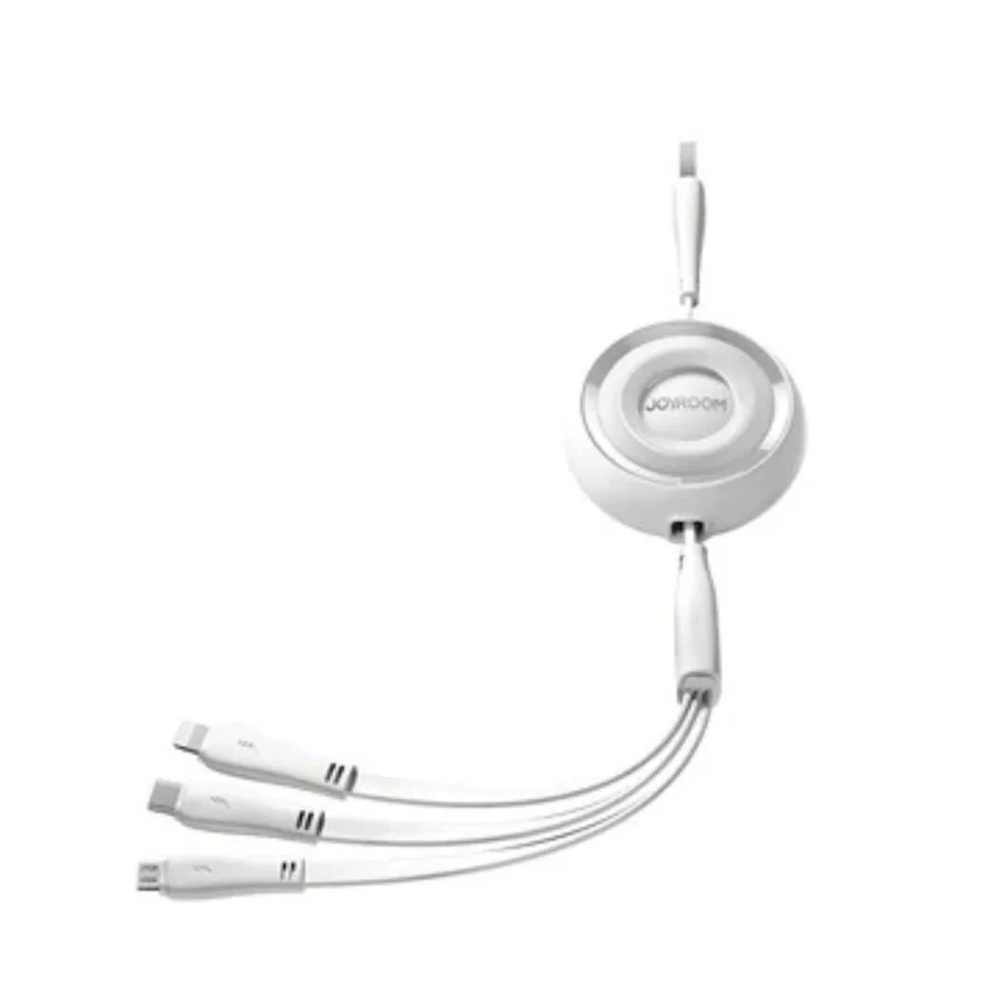 كابلات ومحولات شحن JOYROOM — JOYROOM S-A40 3-in-1 Mini Retractable Charging Cable