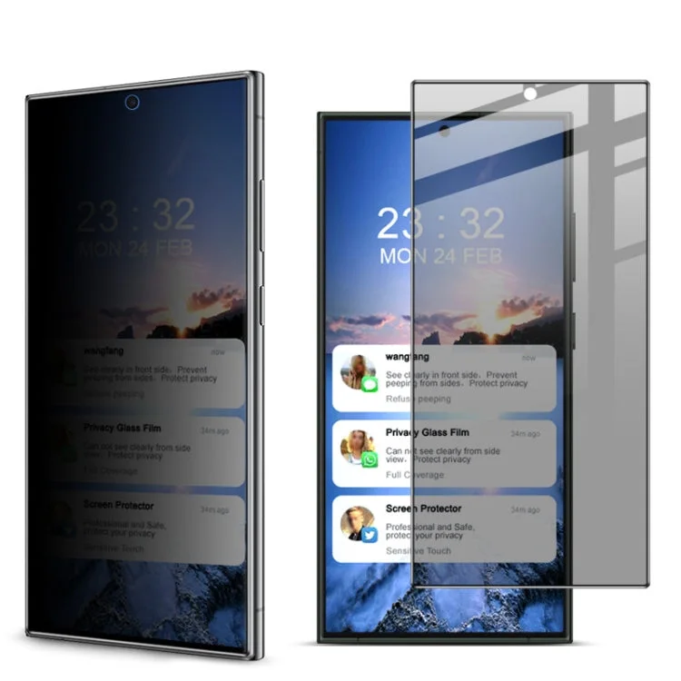 حماية الشاشة والعدسات JOYROOM — JOYROOM 2.5D Samsung Privacy Full Screen Glass Screen Protector