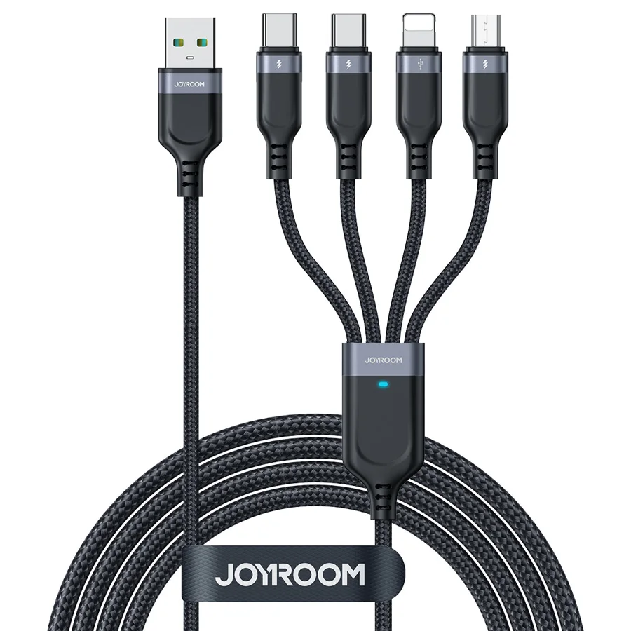 كابلات ومحولات شحن JOYROOM — JOYROOM A18 4-IN-1 Charging Cable