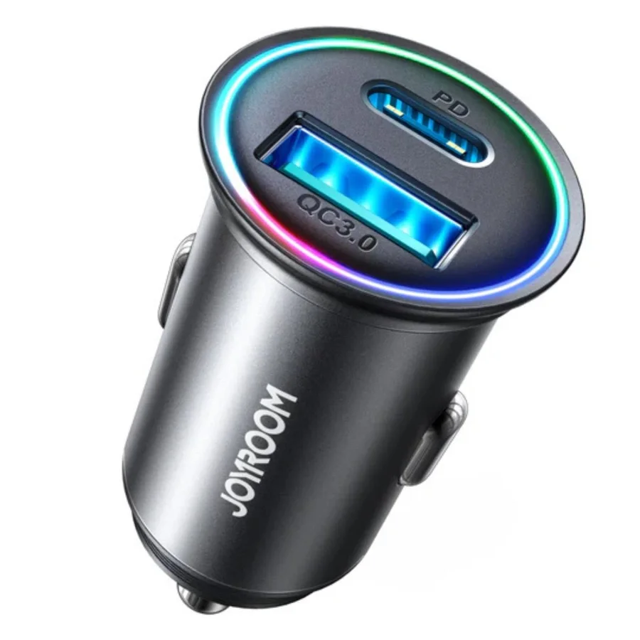 شواحن سيارة JOYROOM — JOYROOM JR-CCN04 60W Mini Metal Car Charger