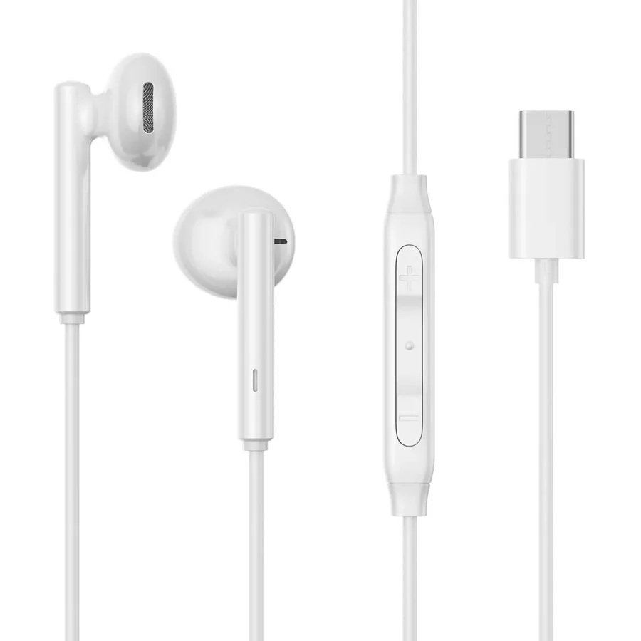 سماعات سلكية JOYROOM — JOYROOM JR-EC05 TYPE-C Series Half In-Ear Wired Earphones