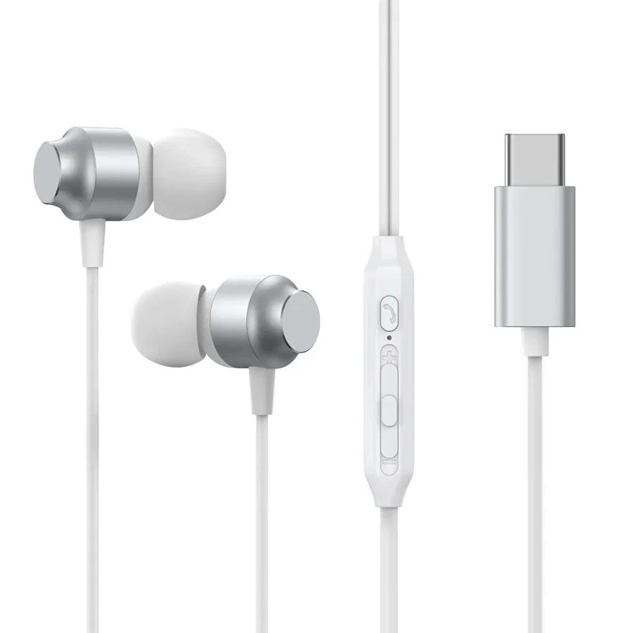 سماعات سلكية JOYROOM — JOYROOM JR-EC06 TYPE-C Series In-Ear Metal Wired Earbuds