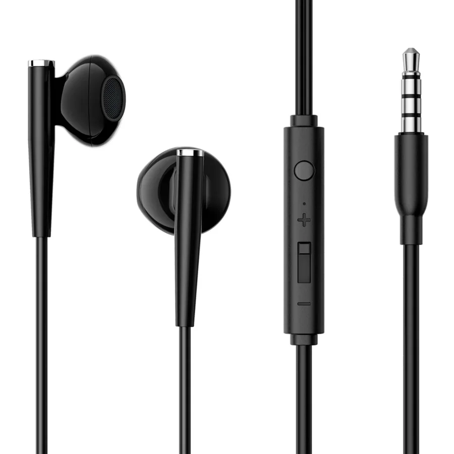 سماعات سلكية JOYROOM — JOYROOM JR-EW04 Wired Series Half In-Ear Wired Earphones