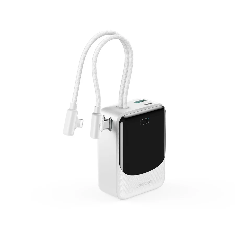 باور بانك JOYROOM — JOYROOM JR-PC1 22.5W Mini Power Bank with Built-in Cables 10000mAh