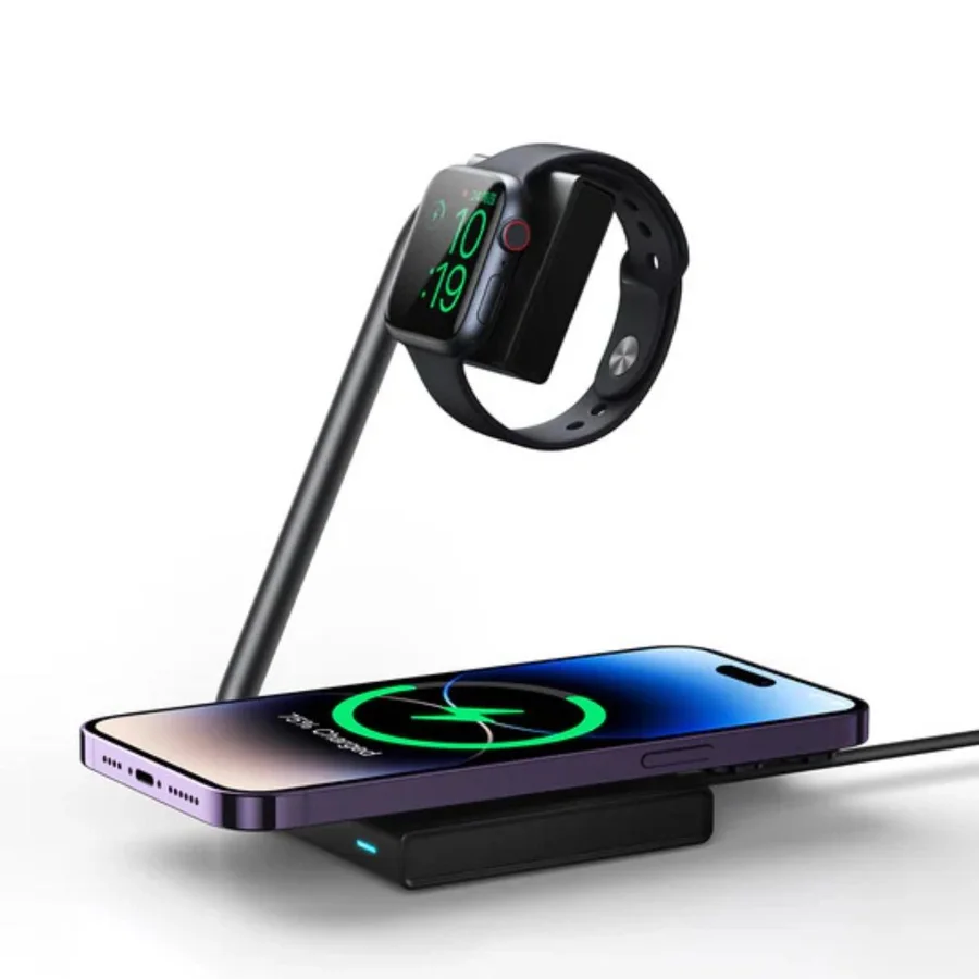 شواحن لاسلكية JOYROOM — JOYROOM JR-WQN05 2 in 1 Foldable Wireless Charger