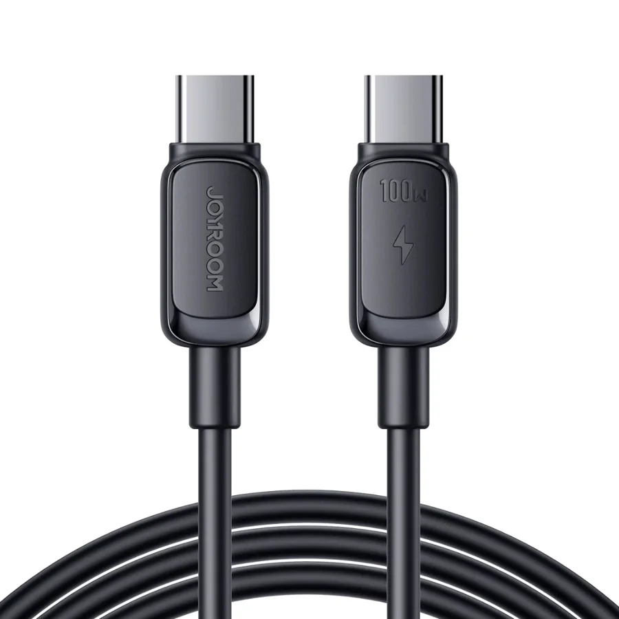 كابلات ومحولات شحن JOYROOM — JOYROOM S-CC100A14 100W (Type-C to Type-C) Fast Charging Data Cable 1.2M