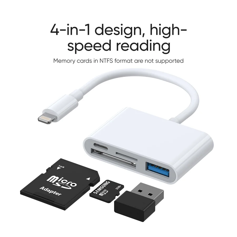 محولات وموزعات JOYROOM — JOYROOM S-H142 Lightning Adapter