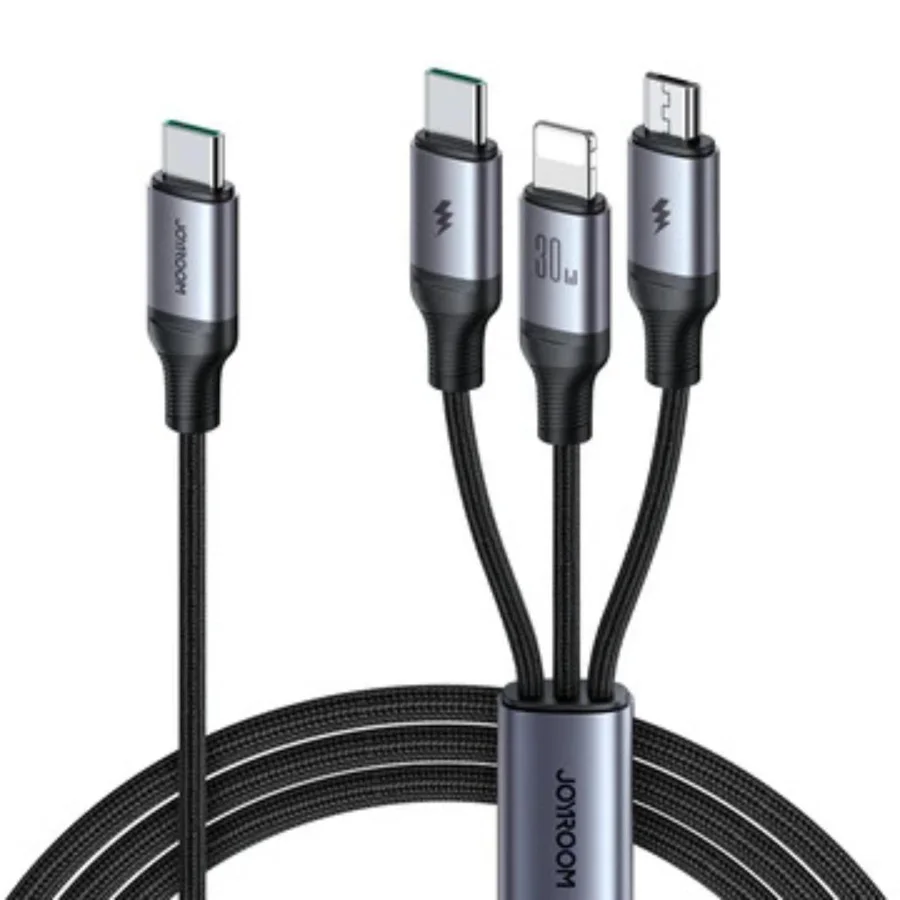 كابلات ومحولات شحن JOYROOM — JOYROOM SA21-1T3 3-in-1 Fast Charging Cable