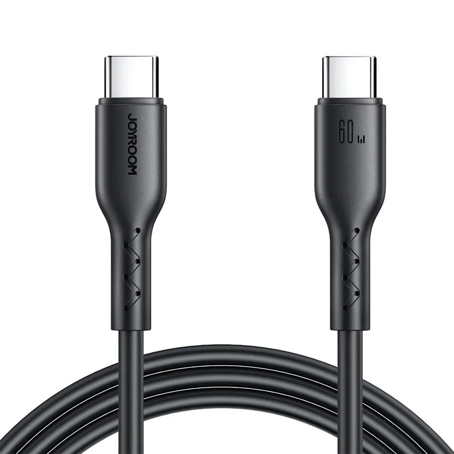 كابلات ومحولات شحن JOYROOM — JOYROOM SA26-CC3 Flash Charge Series 60W (Type-C to Type-C) Fast Charging Data Cable 1M