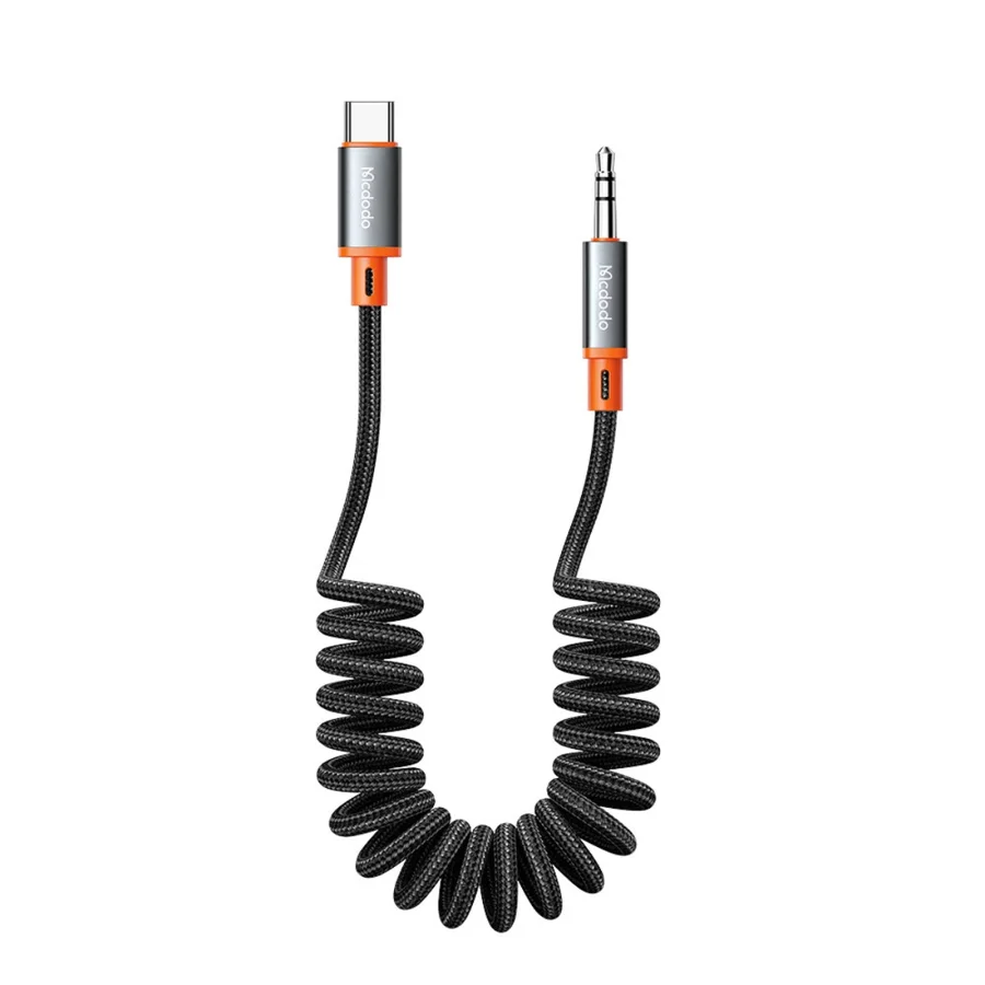 كابلات ومحولات شحن McDodo — MCDODO CA-0900 Type-C to DC3.5 Male Coil Cable 1.8m