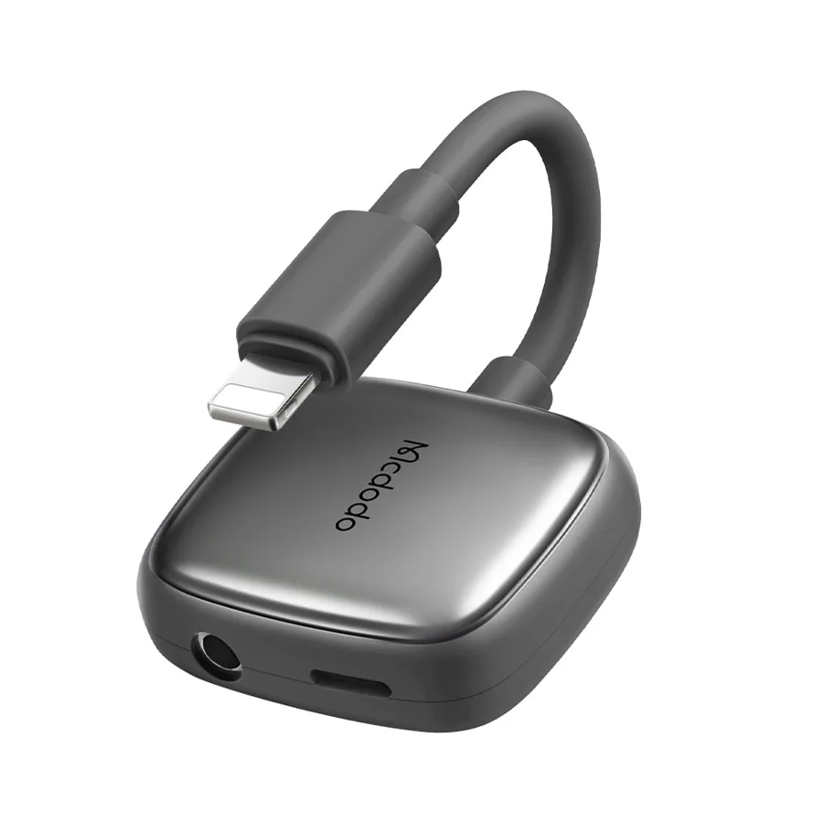 كابلات ومحولات صوت McDodo — MCDODO CA-2740 2 in 1 Lightning to Lightning and 3.5mm Audio Adapter