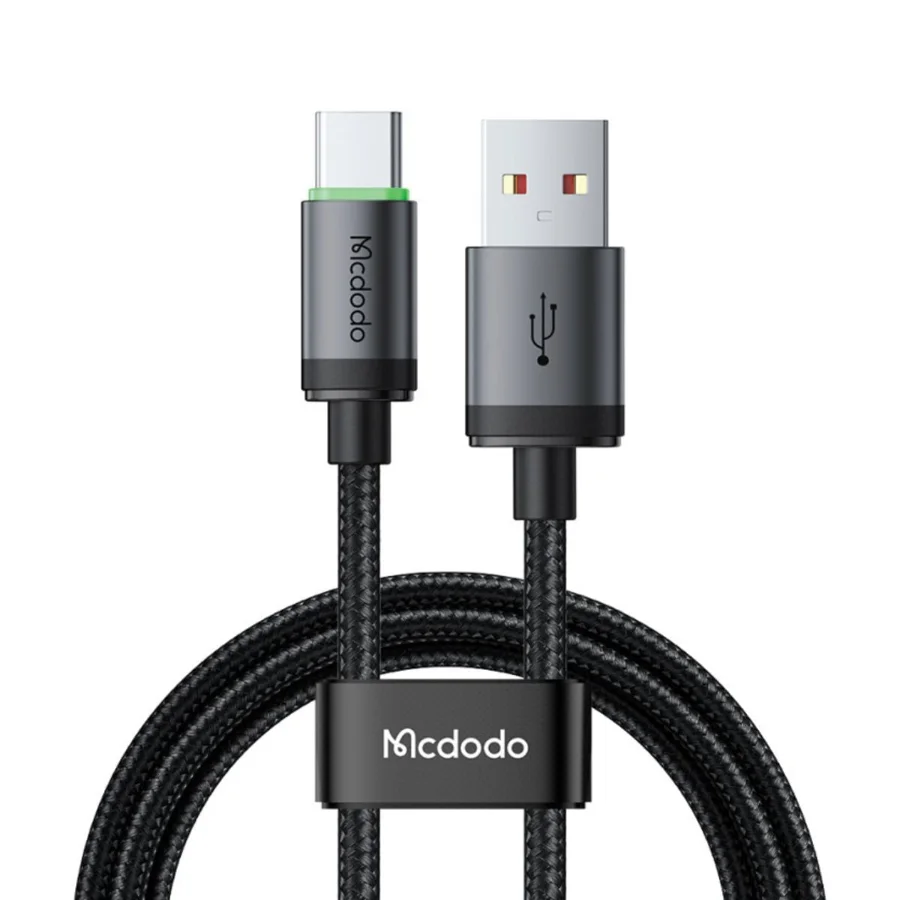 كابلات ومحولات شحن McDodo — MCDODO CA-3960 USB-A to USB-C Cable with Charging Light 1m