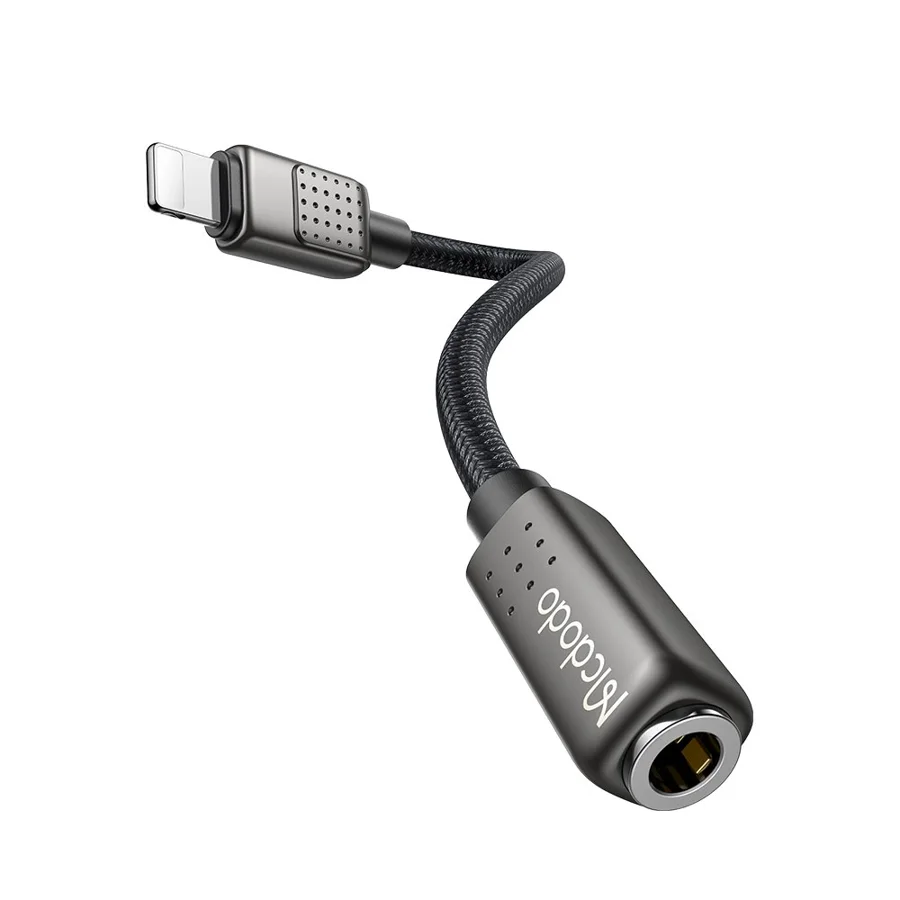كابلات ومحولات صوت McDodo — MCDODO CA-5010 Lightning to 3.5mm AUX Cable 0.11m