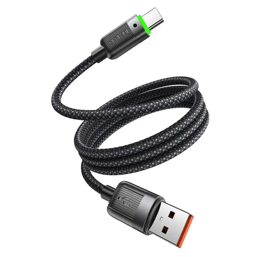 كابلات ومحولات شحن McDodo — MCDODO CA-5650 USB-A to USB-C 6A Magnetic Self-Winding Data Cable 1.2m