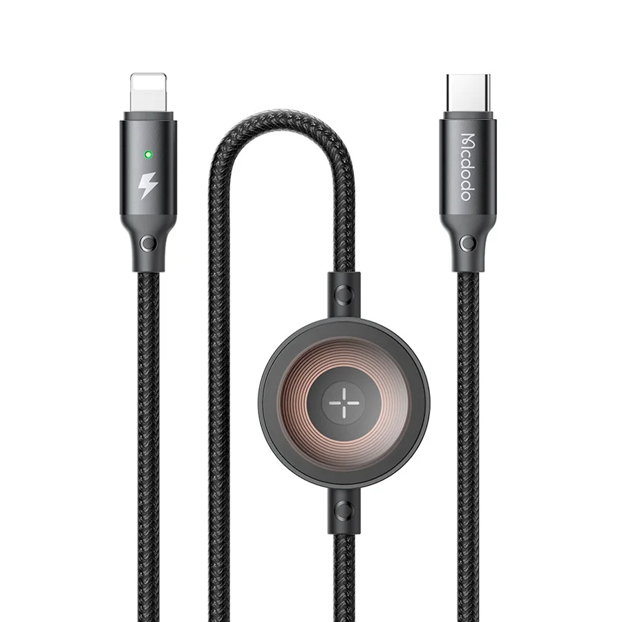 ساعات ذكية McDodo — MCDODO CA-5680 Multi Port Lightning & Apple Watch 36W Cable 1.5m