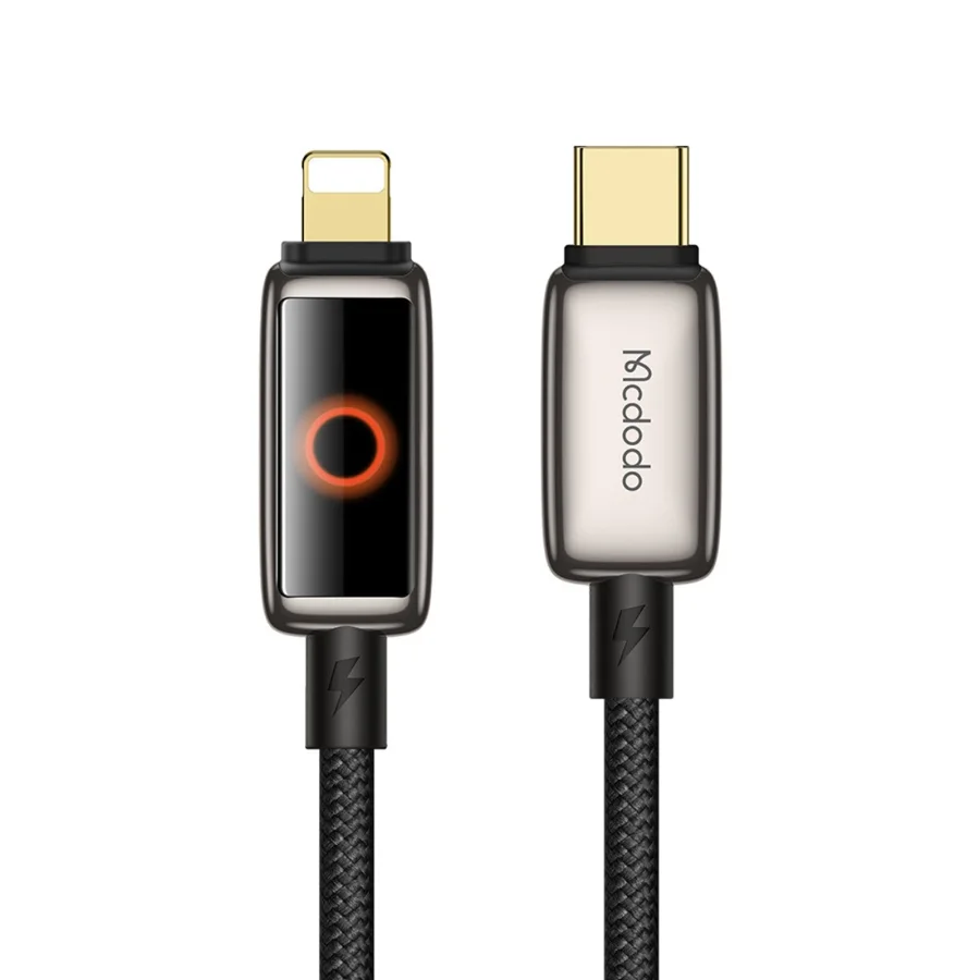 كابلات ومحولات شحن McDodo — MCDODO CA-6670 Auto Power Off with Breathing Light LED Display Data Cable