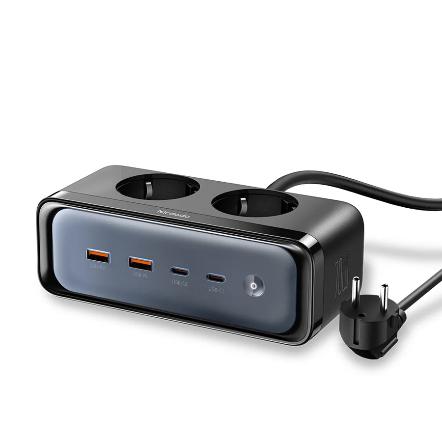 محولات سفر ووصلات كهرباء McDodo — MCDODO CH-4610 70W Gan Power Strip