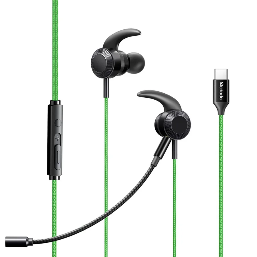 سماعات سلكية McDodo — MCDODO HP-1340 Type-C Gaming Wired Earphone with Mic (support iPhone15)
