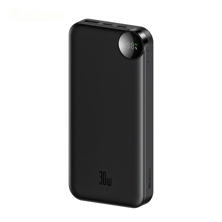 باور بانك McDodo — MCDODO MC-2550 22.5W Digital Display 10000mAh Mini Power Bank Built-in Cables(USB -C+Lightning)