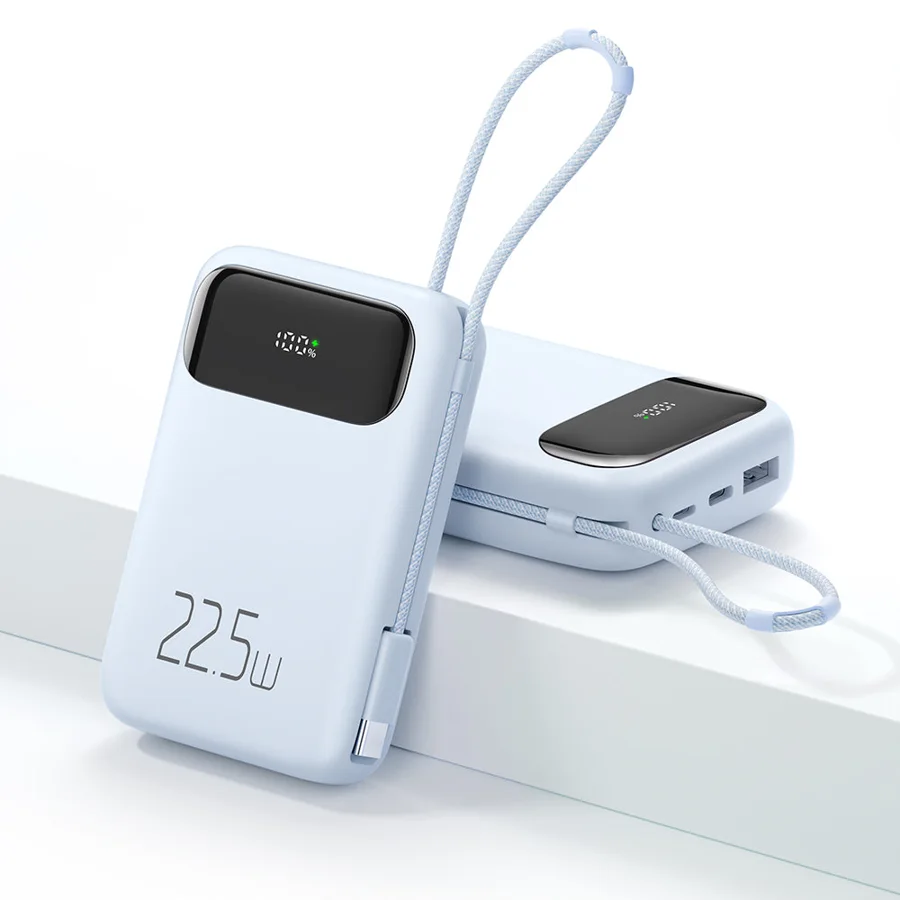 باور بانك McDodo — MCDODO MC-3243 10000mAh 22.5W Power Bank With Cable