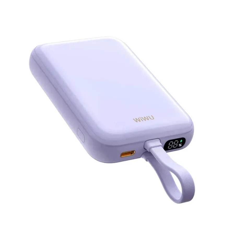 كابل شحن WIWU — WiWU 10,000mAh Magnetic Wireless Charging Power Bank 20W with Cable Wi-P024