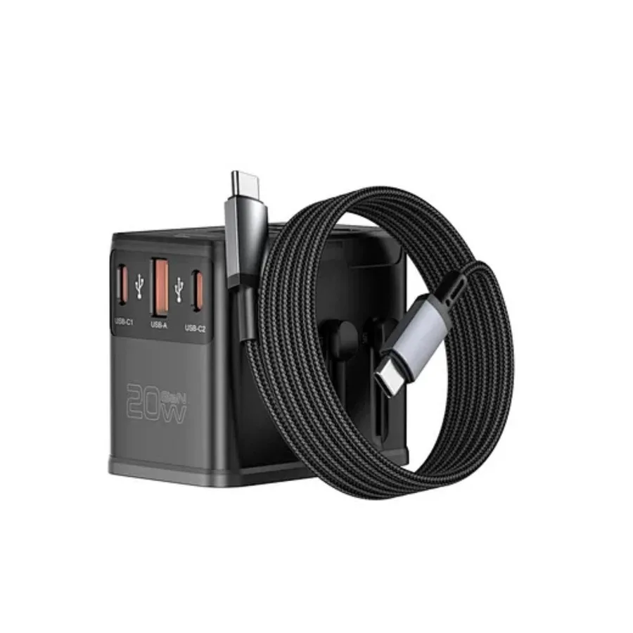 شاحن أو محول طاقة WIWU — WiWU 20W Universal Plug Adapter & Charging Hub
