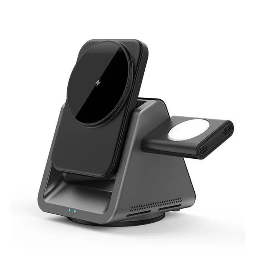 شاحن أو محول طاقة WIWU — WiWU 3 in 1 Functional wireless charger W018
