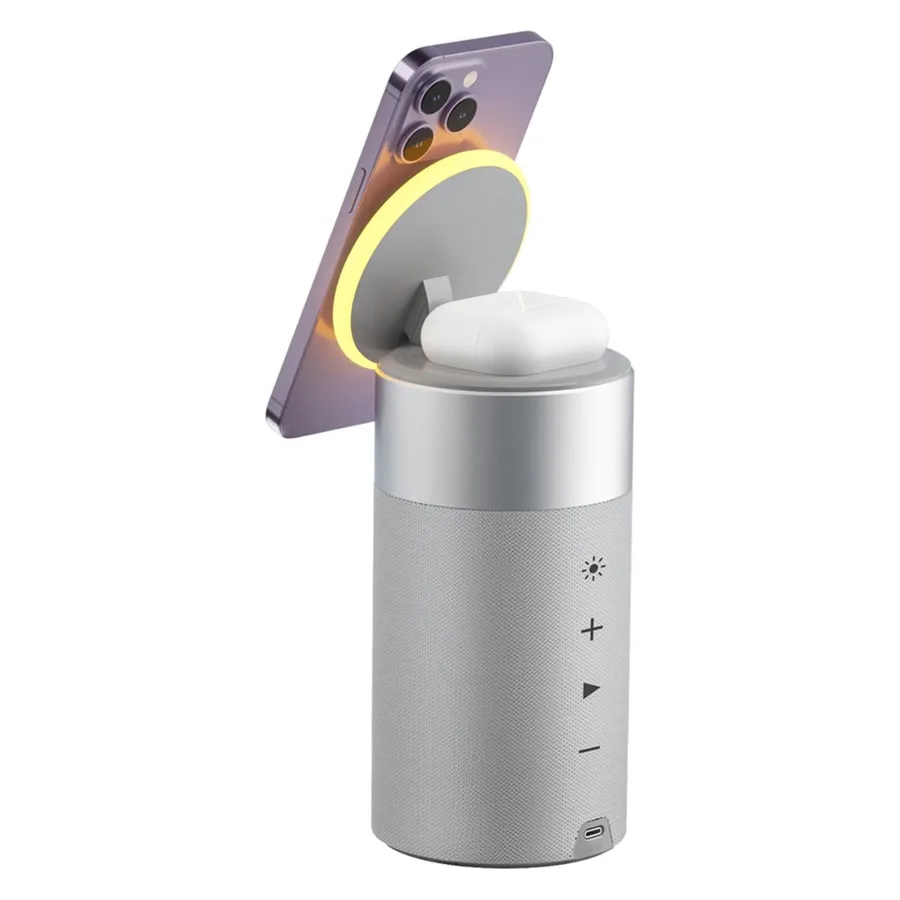 إكسسوار صوتي WIWU — WIWU 3 in 1 wireless charger speaker Wi-W022