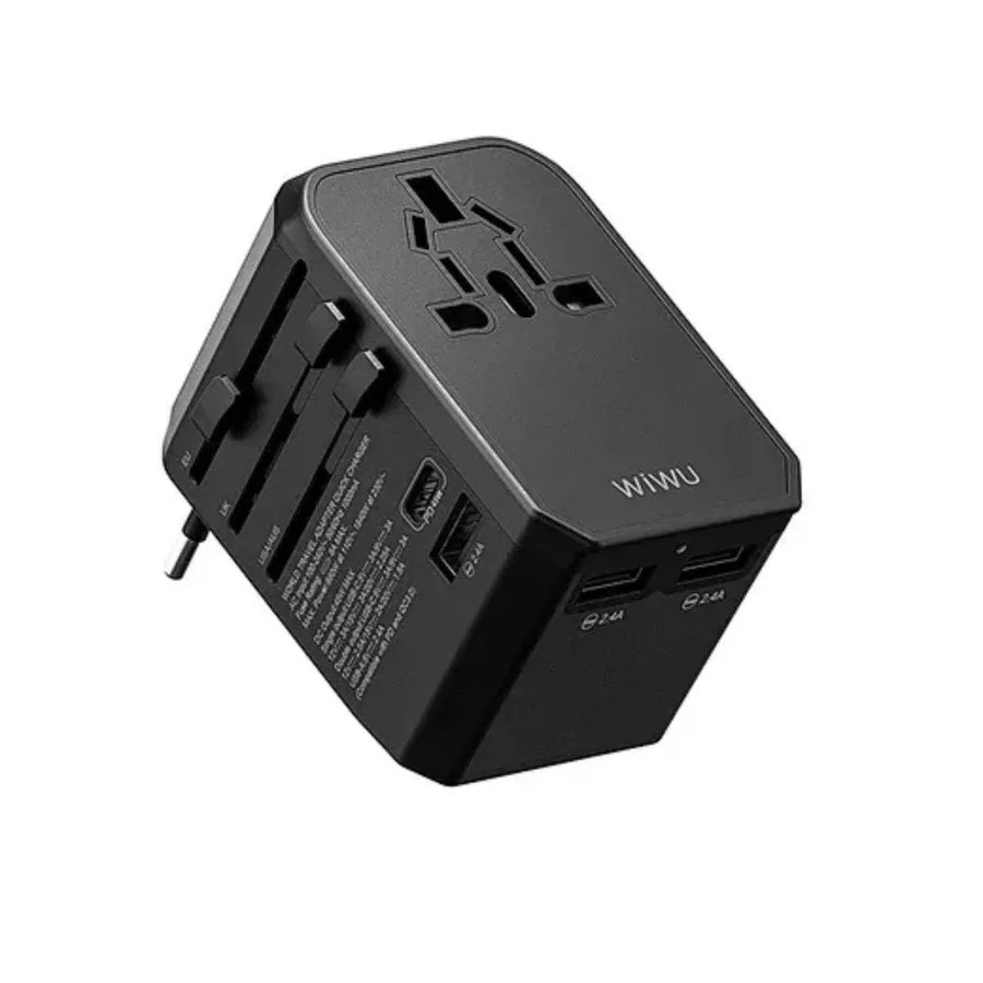 شاحن أو محول طاقة WIWU — WiWU 45W Fast Charger Universal Adapter UA-304