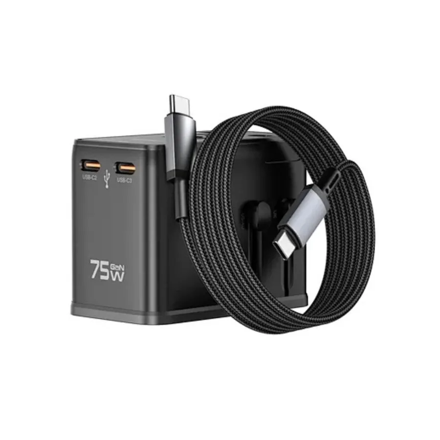 شاحن أو محول طاقة WIWU — WiWU 75W Universal Travel Plug Adapter & Ultimate Power Hub