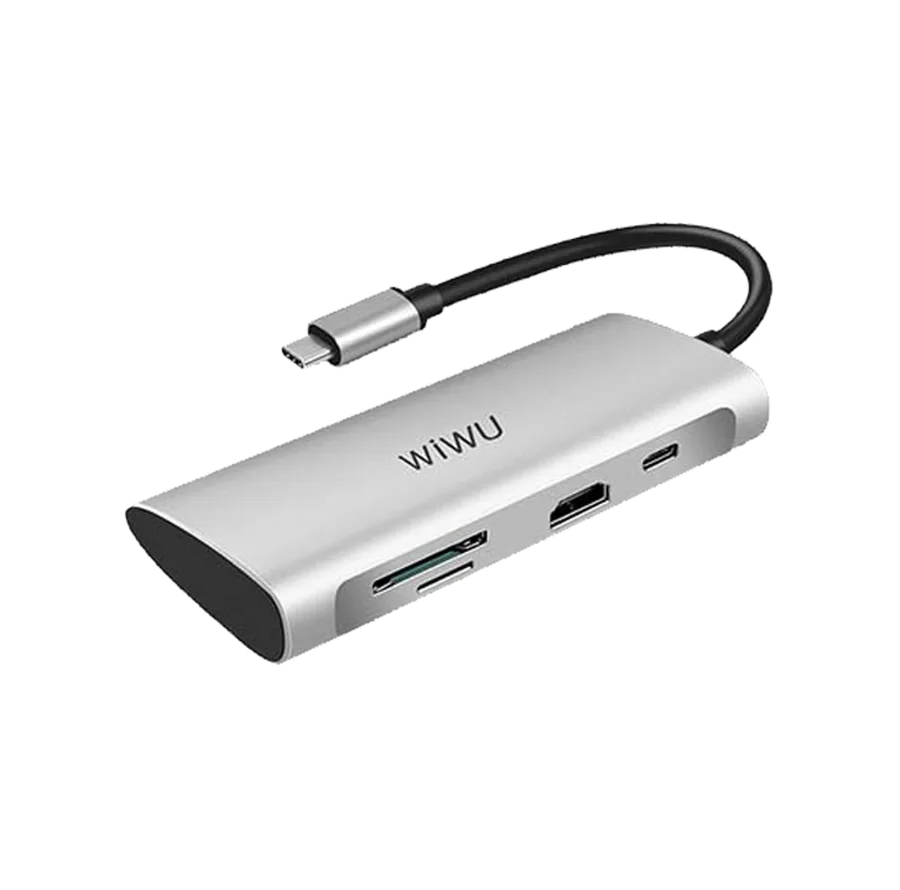 إكسسوار للابتوب WIWU — WiWU Alpha 731HP 7 in 1 Multiport Adapter Type-C