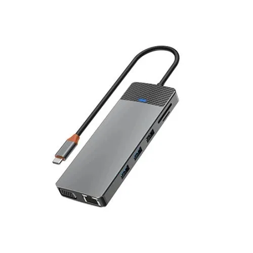 إكسسوار للابتوب WIWU — WiWU 12-in-1 USB-C Hub for MacBook with HDMI & LAN