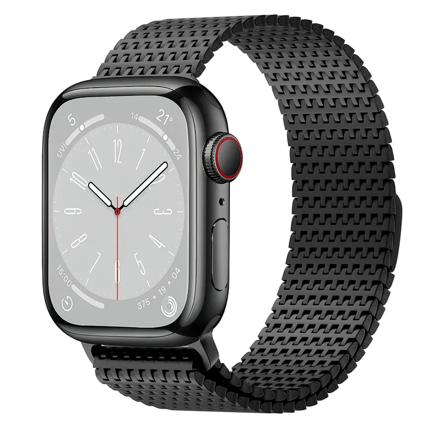 إكسسوار للساعة WIWU — WIWU Classic Stainless-Steel Apple Watch Band