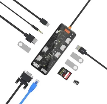 إكسسوار للابتوب WIWU — WIWU Cyber 11 in 1 Type-C Hub 100W