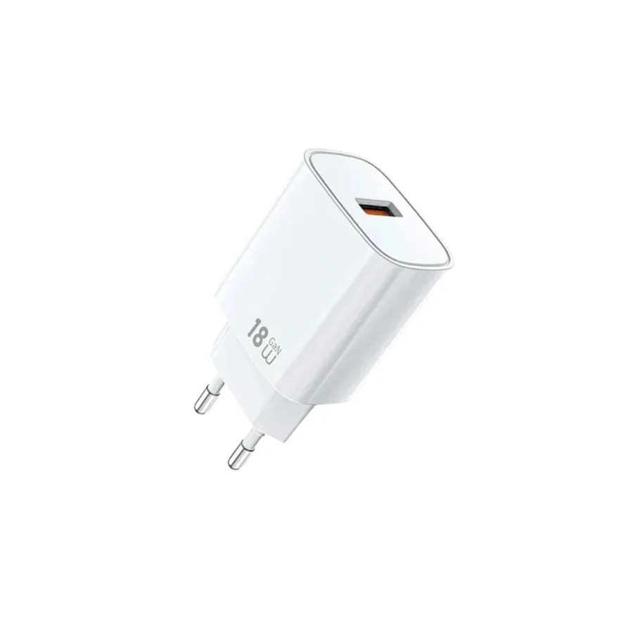 شاحن أو محول طاقة WIWU — WiWU Essen GaN Fast Charger Adapter (18W) Wi-G006