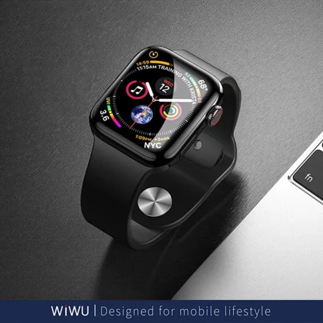 إكسسوار للساعة WIWU — WiWU Full Cover Apple Watch Screen Protector
