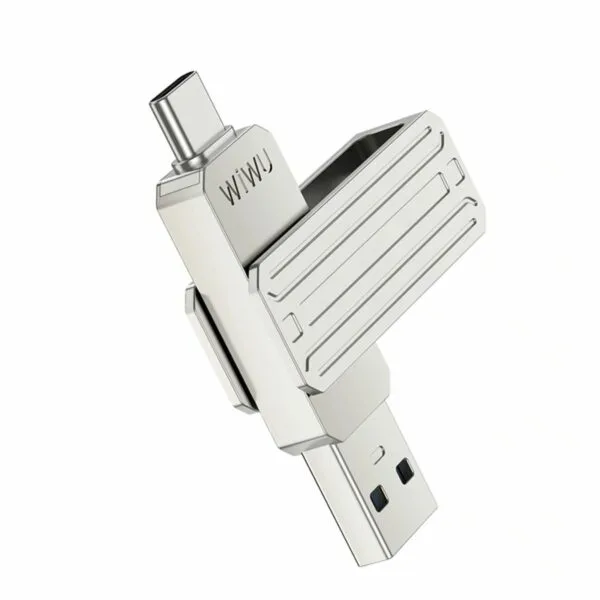 إكسسوار WIWU Wi-FD003 — WiWU Infinite 2-in-1 USB 3.2 Flash Drive (Wi-FD003) - Dual USB‑A & USB‑C Interfaces