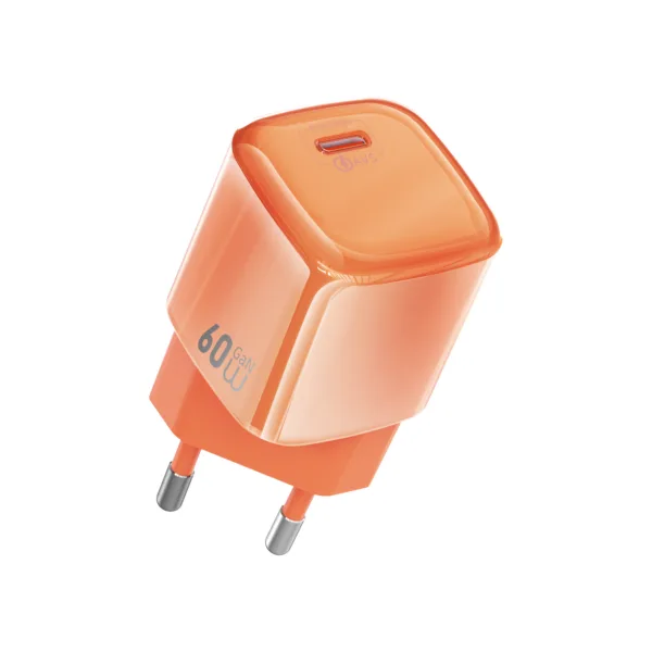 شاحن WIWU Wi-G037 — WiWU Jade Dynamic 60W AVS GaN Fast Charger (Wi-G037 EU)
