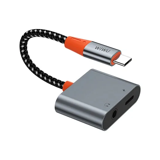إكسسوار صوتي WIWU — WIWU Type-C to Type-C Audio Adapter LT10