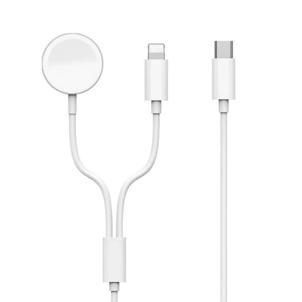 شاحن ساعة WIWU M10 — WiWU M10 2-in-1 Wireless Charger Cable for Apple Watch & iPhone/iPad