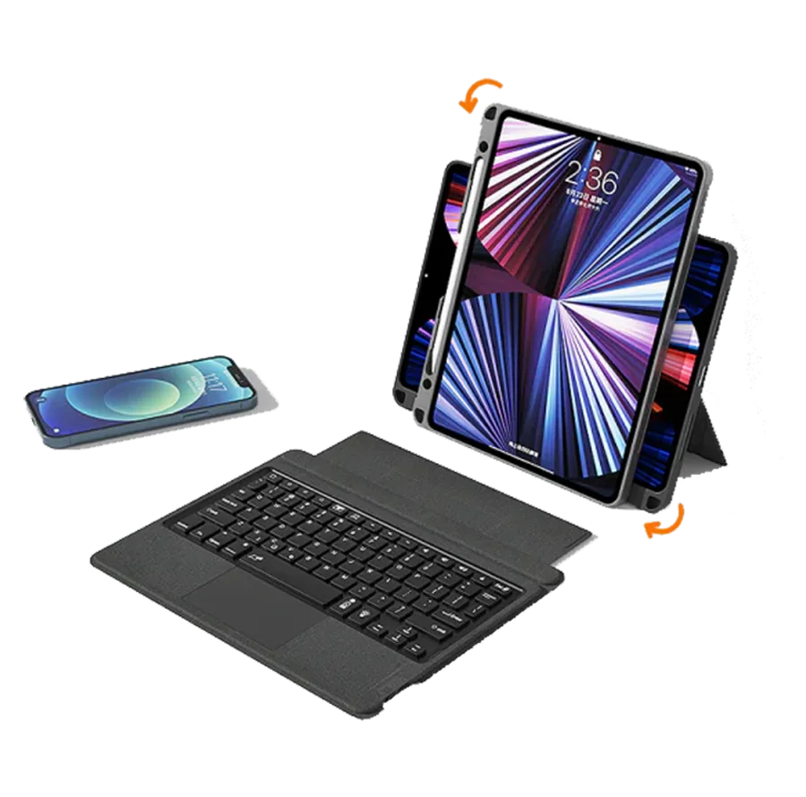 لوحة مفاتيح WIWU — WiWU Mag Touch iPad Keyboard Case (English & Arabic)