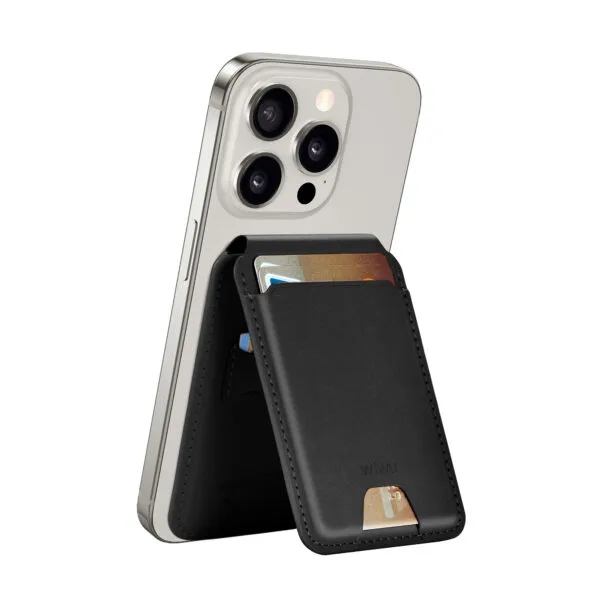 محفظة WIWU MW‑005 — WiWU Mag Wallet FM MW‑005 (Find My, Qi‑Compatible Magnetic Card Holder)