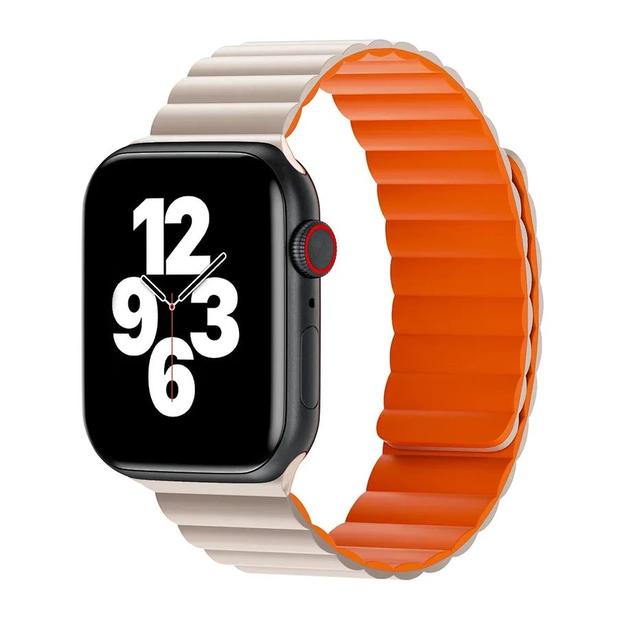 إكسسوار للساعة WIWU — WIWU Magnetic Silicon Apple Watch Band