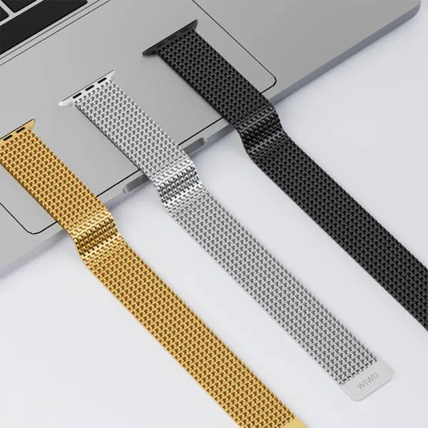 إكسسوار للساعة WIWU — WIWU Stainless steel watch band Wi-WB002