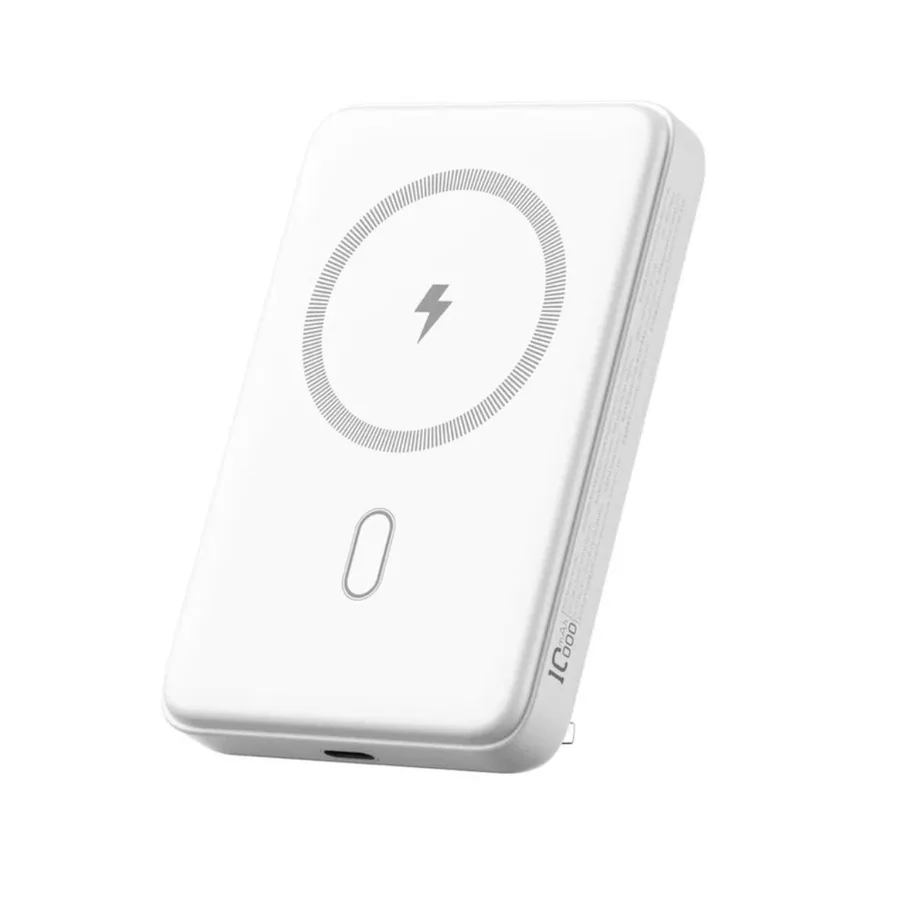 باور بانك WIWU — WiWU Magnetic Wireless Power Bank With Kickstand 10000mAh P017