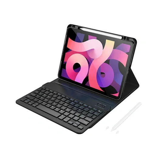 لوحة مفاتيح WIWU — WIWU MK-006 3 in 1 Premium Combo Protect Case+Pencil+Keyboard 2025&2024 Pad Air11"(universal 10.9&11) (English+Arabic)