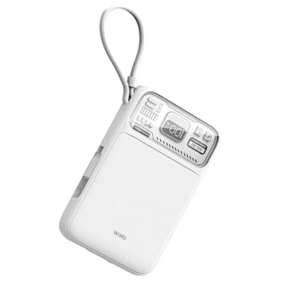 كابل شحن WIWU — WiWU Portable Charger 22.5W Bluit With Cable Fast Charging Power Bank P016