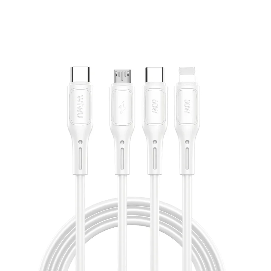 كابل شحن WIWU — WiWU StarLink C-C+L+M Cable Wi-C046E