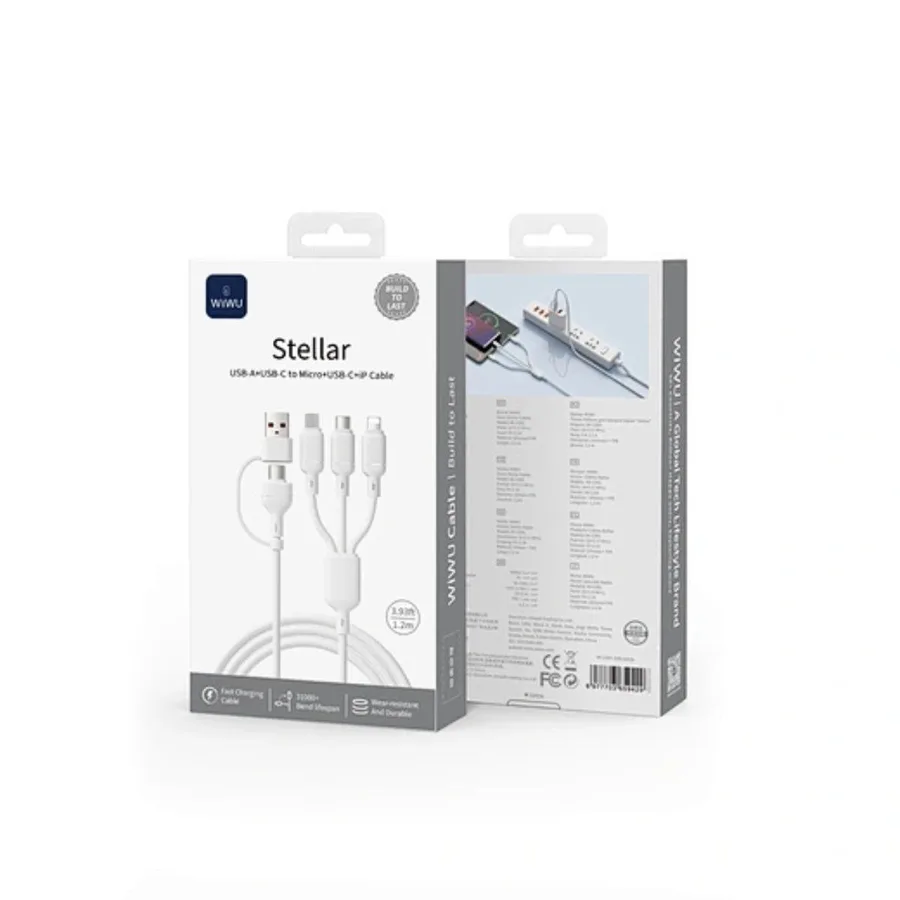 كابل شحن WIWU — WiWU Stellar Series Multi-Connector Charging Cable