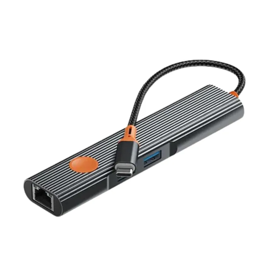 إكسسوار للابتوب WIWU — WiWU Travel 5-in-1 USB-C Multiport Hub